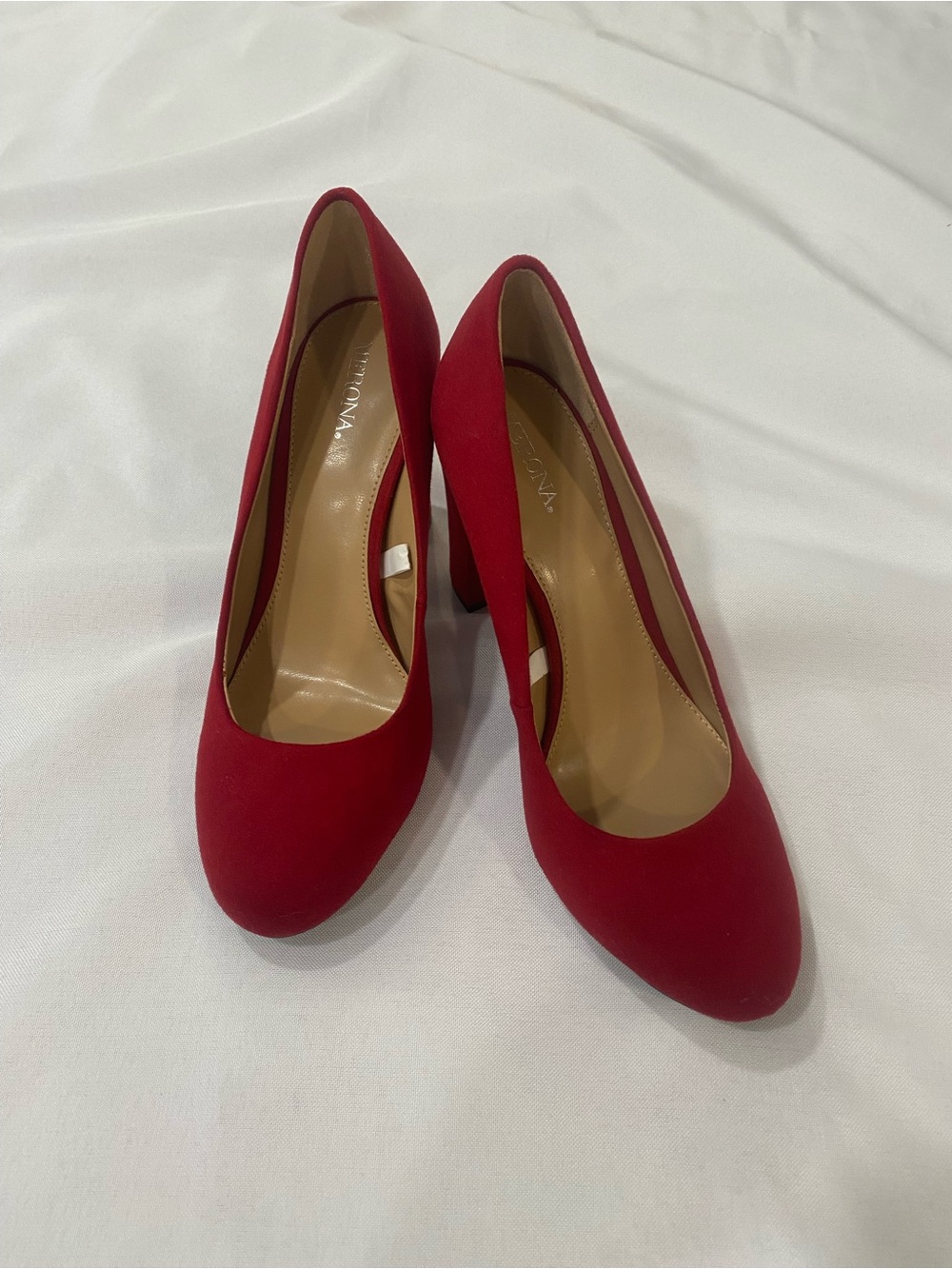 Merona Faux Suede Red Women's Classic Closed-Toe Pumps